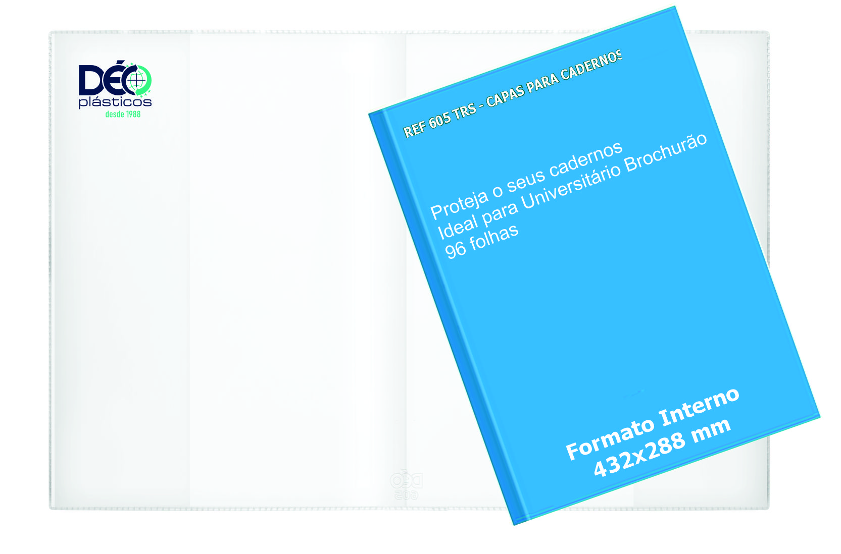 Capa para Caderno Brochurão Capa Dura Rec...