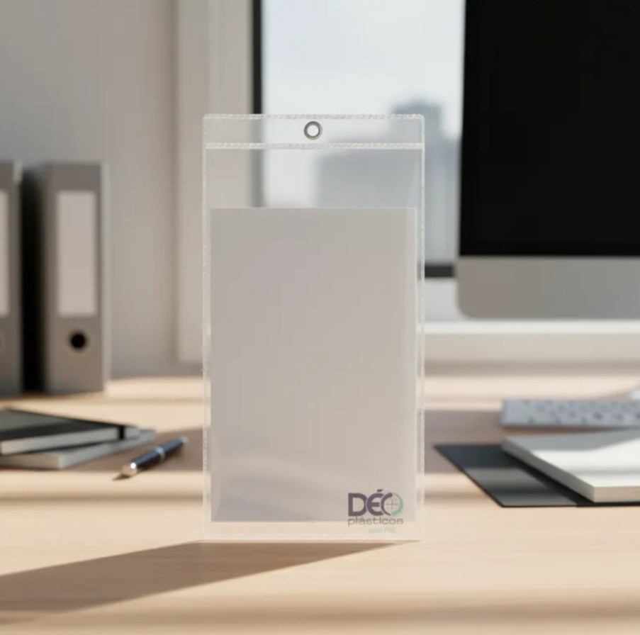Porta documento em PVC transparente com  ...